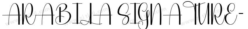 ARABILA SIGNATURE字体转换